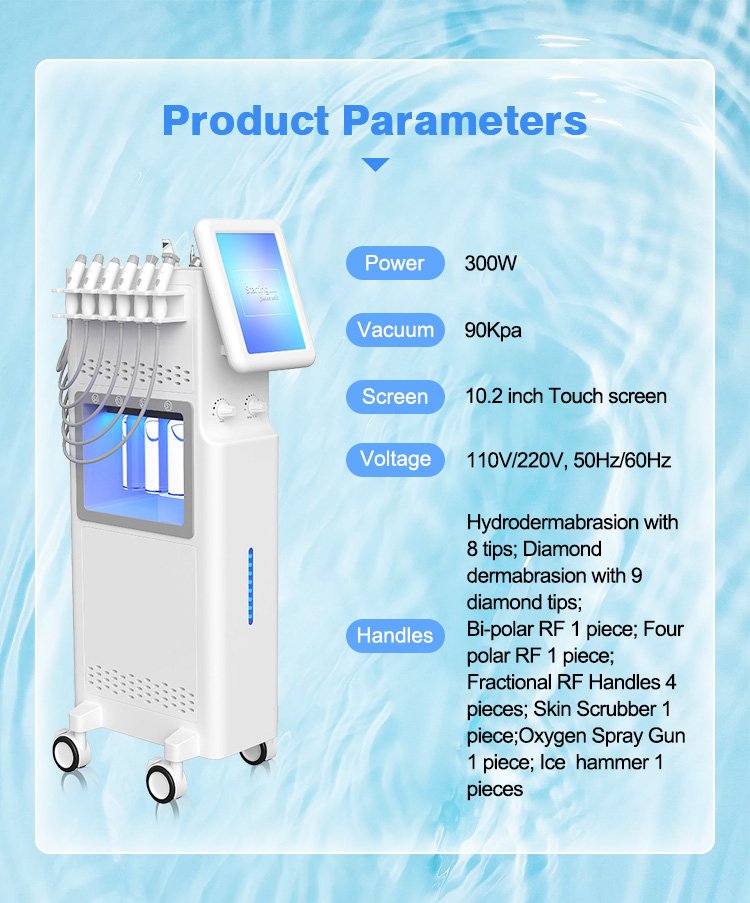 11 in 1 Hydra Dermabrasion RF Facial Beauty Machine M39 - Image 7